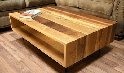 Splitwood cube-style table